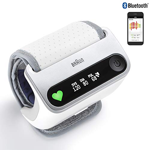 Braun iCheck 7 BPW4500WE - misuratore di pressione da polso per un monitoraggio intelligente e rapido della pressione sanguigna