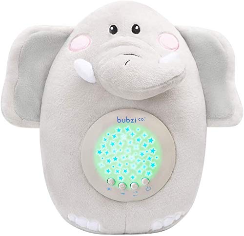 Bubzi Co Elefante Carillon Neonati con Musiche e Rumore Bianco – Luce Neonato – Regalo Originale per Maschietti e Femminucce – Regalo Neonato – Gender Neutral – Regalo Baby Shower