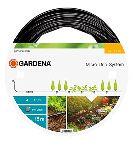 Gardena 1362-20 Micro-Drip-System Tubo Gocciolatore per la Posa Superficiale, 4.6 mm (3/16