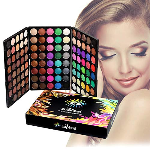 Palette Ombretti, FantasyDay® 120 Colori Eyeshadow Palette Neutri Caldi Corredo di Trucco Tavolozza per Trucco Occhi Waterproof Makeup Eyeshadow Kit - Adattabile a Uso Professionale che Privato