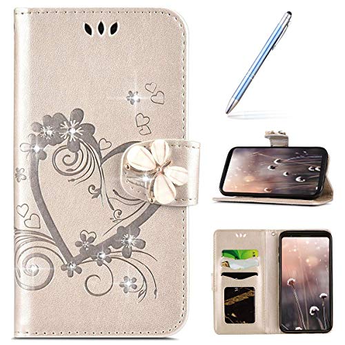 Robinsoni Custodia Compatibile con Samsung Galaxy A20e Case Libro Flip Samsung Galaxy A20e Cover Portafoglio Custodia Pelle Antiurto Case Taccuino Cover Libretto Caso Magnetica Case con Farfalla