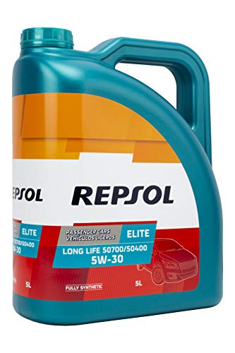 Repsol Elite 50700/50400 5W30 Lubrificante, maggiore durata dell’auto, 5 l