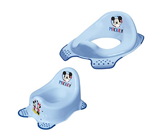 Vasino + Alzata Wc Disney Micky Maus Allenamento Toilette