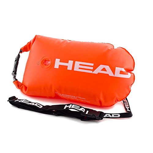 HEAD Saferswimmer-Boa di sicurezza per il nuoto in acque libere con tasca impermeabile, arancio
