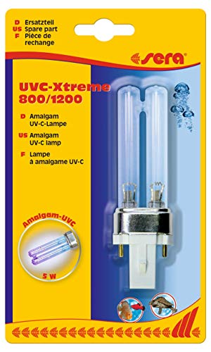 Sera 32202 UV-C - Lampada amalgamica 5 W UVC-Xtreme Filtro Esterno 800, 1200, 1 Pezzo
