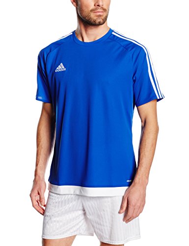 adidas Estro 15, T-Shirt Uomo, Multicolore (Azul Marino/Blanco), S