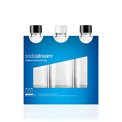 SodaStream Bottiglie Universali per gasatore d'acqua, Capienza 1 Litro, Confezione da 3