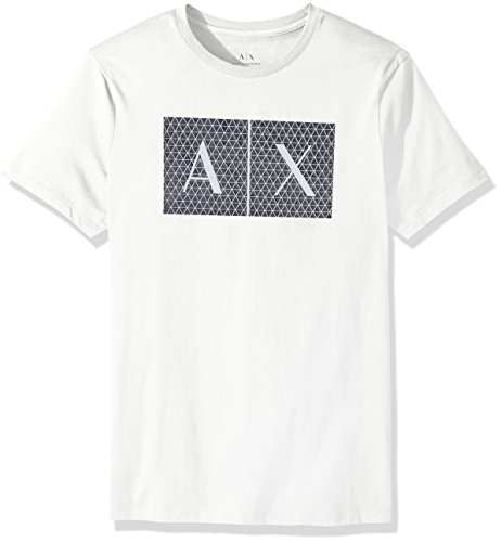 ARMANI EXCHANGE 8nztck T-Shirt, Bianco (White 1100), Medium Uomo