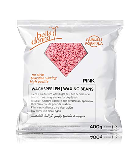 Bella Donna, Perle di cera rosa per depilazione, per pelli sensibili, 400 g
