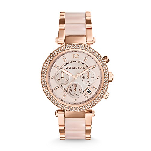 Michael Kors Orologio Cronografo Quarzo Donna con Cinturino in Acciaio Inossidabile MK5896