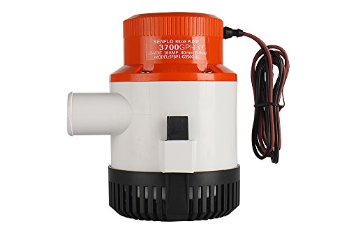 BTK Pompa DI Sentina Acqua AD Immersione da 12V 233 lpm 3700 GPH PER Barca Gommone e Giardino