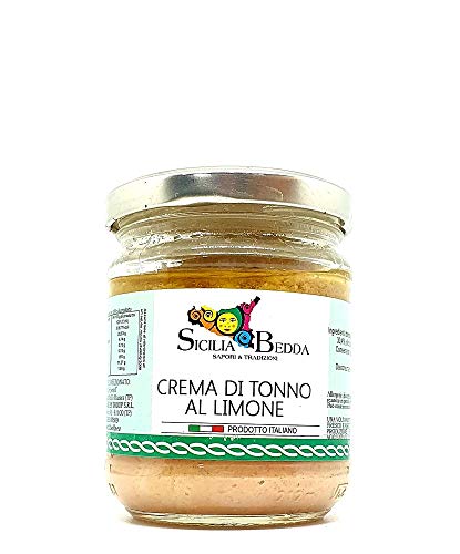 Sicilia Bedda - Crema di Tonno al Limone in Olio Extravergine d'Oliva - Prodotto 100% Siciliano