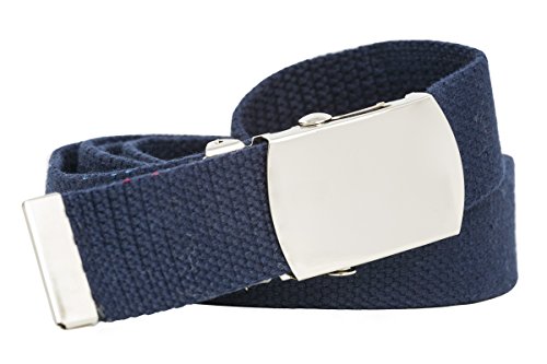 shenky - Cintura in tessuto - 4 cm x 160 cm - XXL - da accorciare - blu navy - 160 cm