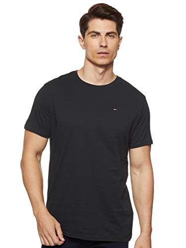 Tommy Hilfiger Original Jersey Maglietta, Nero (Tommy Black 078), Medium Uomo