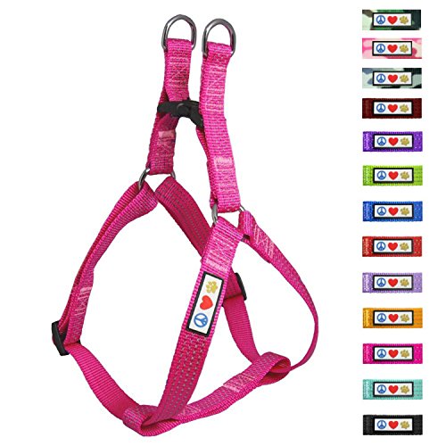 Pawtitas Pettorina Cane Passo Riflessivo in Cablaggio Cucciolo/Pettorina per Cani | Imbracatura per Cani | Harness per Cane | Pettorine per Cani Taglia Piccolissimo - Imbracatura per Cani Rosa