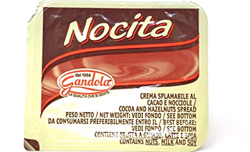 Nocita Crema spalmabile al cacao e nocciole monodose da 15gr, 180 porzioni per Hotel e B&B