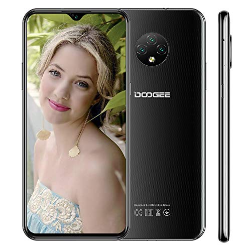 Smartphone 4G DOOGEE X95 Android 10.0 Cellulari Offerta, 6,52 Pollici, Batteria 4350mAh,13MP+2MP+2MP+5MP Tripla Fotocamera, 2GB+16GB, Quad Core, Face ID, Nero