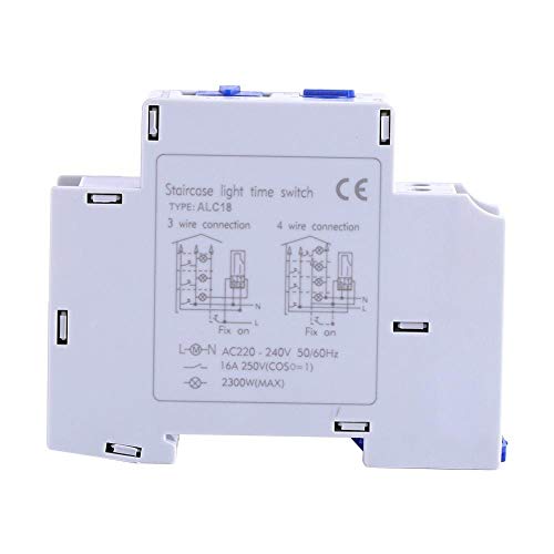 Interruttore timer, AC 220-240V Interruttore elettronico meccanico Interruttore temporizzatore luce scale for elettrodomestici