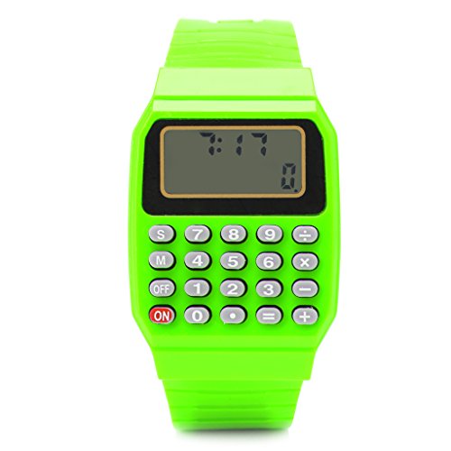 Cold Toy-Mode-Kind-Kind-Kind-Kind-Silikon-Datums-Versatile calcolatrice elettronica da polso, verde