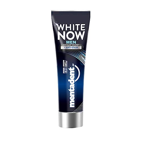 Mentadent White Now Men Dentifricio Sbiancante, 75 ml