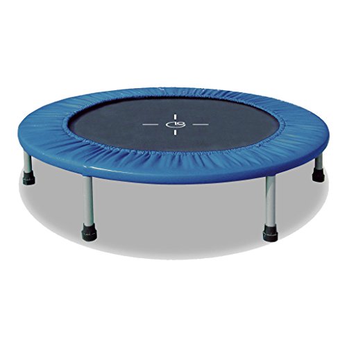 Garlando Fit & Balance, Trampolino Indoor, M (Ø 122 cm), Nero/Blu