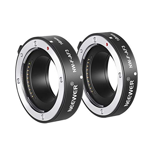 Neewer Tubi di Estensione AF Auto Focus Macro 10mm & 16mm, Compatibili con Fotocamere Fujifilm X-Mount Mirrorless X-T4 X-T3 X-T2 X-T1 X-T30 X-T20 X-T10 X-PRO3 X-PRO2 X-T200 X-T100 X-A10 X-A7 ecc.