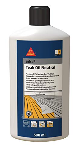 Sika 576952 Teak Oil Neutral Olio di protezione, incolore, 500 ml