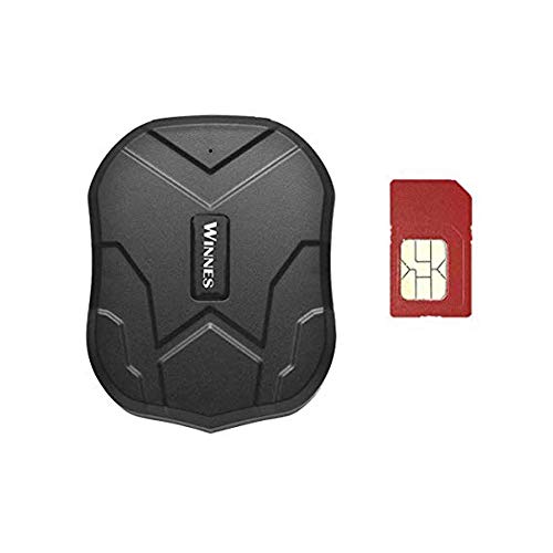 GPS Tracker, 5000mAh Scheda SIM Gratuita Anti-perso Localizzatore GPS con Allarme Geo-Fence GPS Tracker Posizione APP Gratuita per Auto/Veicoli/Camion/Motocicli Tre Mesi Standby