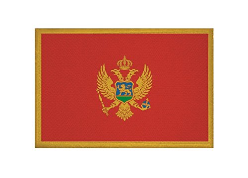 U24 toppa Montenegro Bandiera applicazione Patch 9 x 6 cm