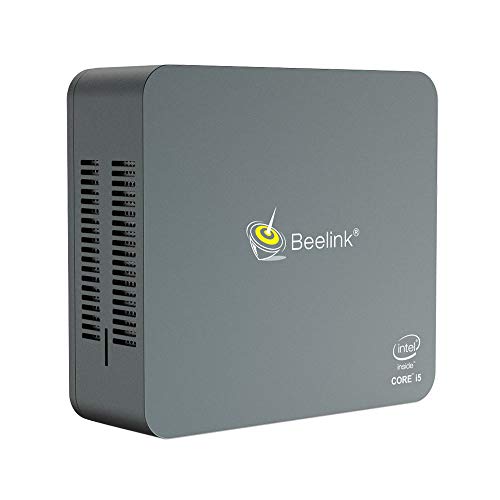 Beelink U57 Mini PC Windows 10 Pro 4K, 8 GB DDR3L 256 GB SSD Intel Core i5-5257U Mini Computer Desktop con Doppia HDMI, Gigabit Ethernet, Dual Band Wi-Fi, Supporto Espandi RAM e SSD, Tipo C, Ventola