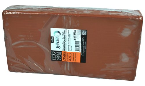 gedeo - Argilla da Modellare, 10 kg, Colore: Rosso