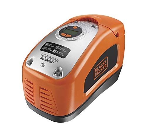 Black+Decker ASI300 Compressore Portatile Compatto Senza Serbatoi, Arancione (Orange), 230 V/Ac