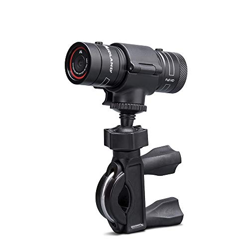 Midland Bike Guardian Dash Cam Telecamera, Video Camera da Moto Full HD, con Cycle Recording, Grandangolo 120°, Restistente a Pioggia, Con Supporto per Manubrio e Cavo USB