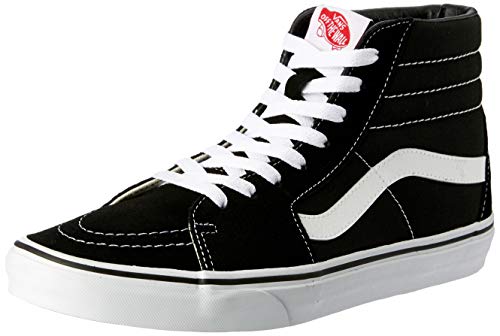 Vans Sk8-Hi, Sneakers Alti Unisex Adulto, Nero (Black/White), 38 EU