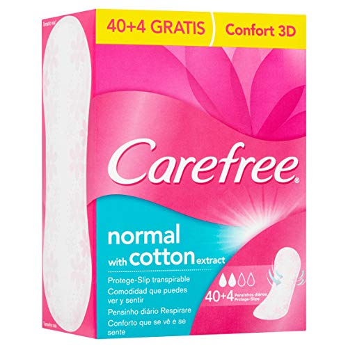 Carefree Protege-slip transpirante, cotone, 44 pezzi