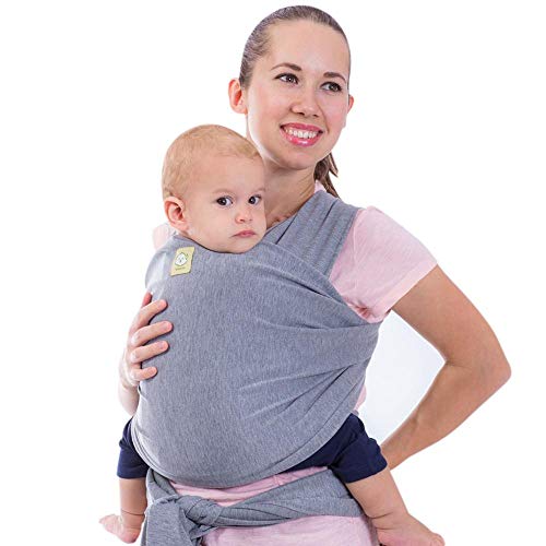 Elastico Baby Wrap All in 1 per bambini - Marsupio - Porta per neonati - Baby Wrap (grigio classico)