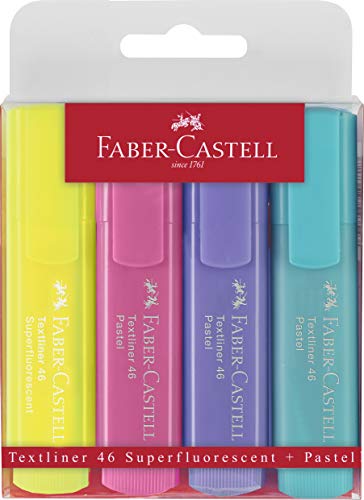 Faber-Castell 154610 Rosa, Porpora, Turchese, Giallo 4pezzo(i) evidenziatore