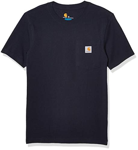 Carhartt Relaxed Fit T-Shirt Lavoro, Blu Navy, 3XL Uomo