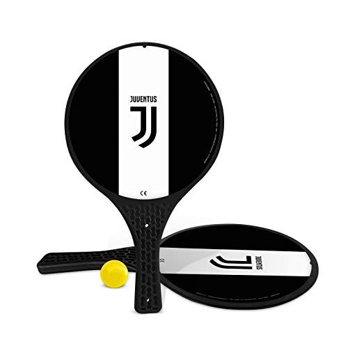 Mondo Toys- 2 Racchette in plastica -Pallina di Gomma-Gioco da Spiaggia per Bambini e Adulti-Prodotto Ufficiale F.C. Juventus Torino Unisex- 15022
