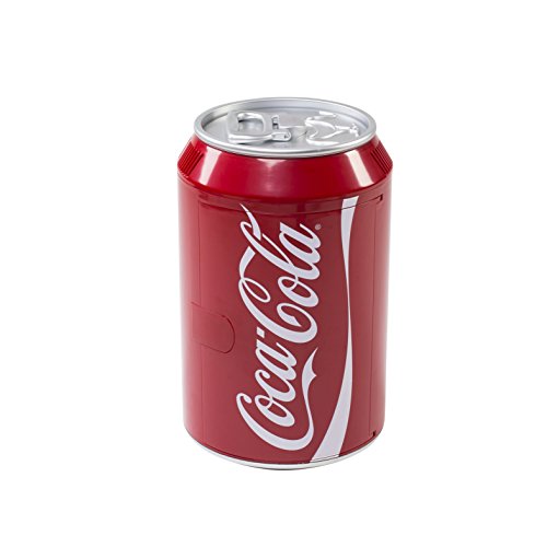 Coca-Cola 525600, Mini frigo a Forma di lattina, Altezza: 47,7 cm / 12/230 Volt/Colore: Rosso