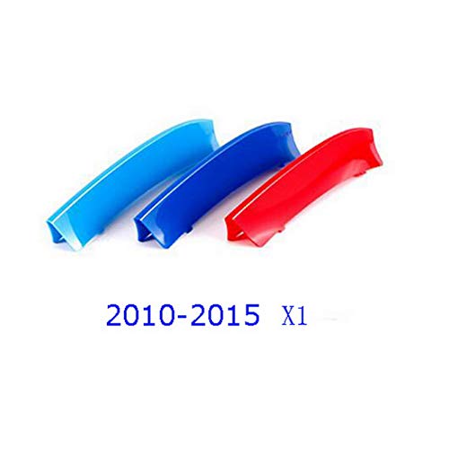 3pcs / Lot Auto Adesivi griglia Anteriore Strisce Copertura Adesivi Tricolore per BMW X1 E84 2010-2015 Accessori Auto