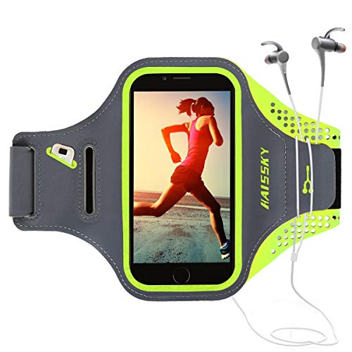 Guzack Fascia da Braccio Sportiva Running, Sports Armband Porta Cellulare Resistente all'acqua, Prova di Sudore con Cinturino Regolabile, per iPhone 6 Plus/7 Plus/8 Plus, Samsung, Galaxy, Huawei