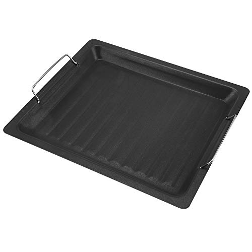 Piastra per Barbecue BBQ Griglia Tappetini Piastra per Padella in Acciaio Inox Piastra per Piastra Non appiccicosa Piastra per Piastra Portatile Pan Classic Flat Pancake