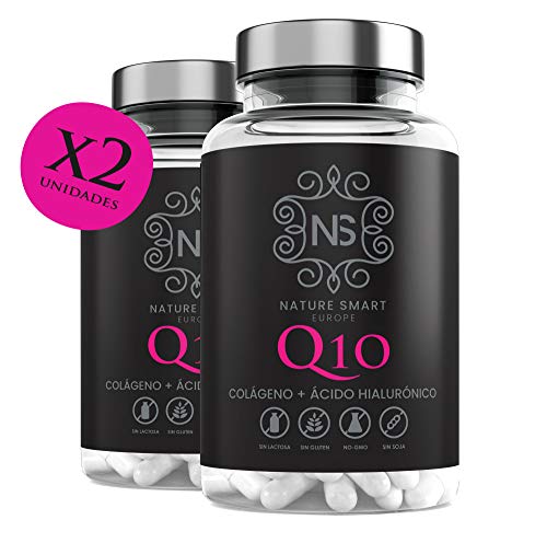 Collagene + Q10 + acido ialuronico + vitamina C |Pelle radiosa | Effetto anti-invecchiamento |100% naturale |2 capsule al giorno (180 UND)