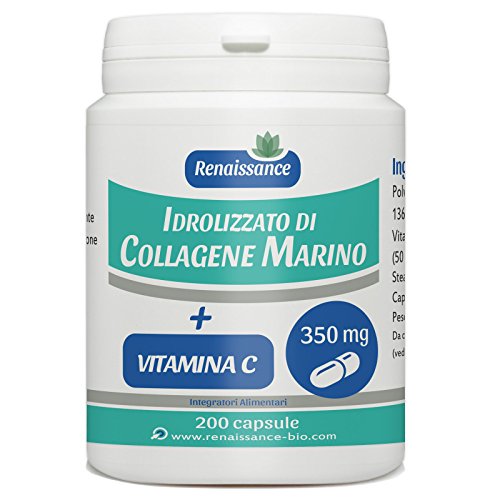 Idrolizzato di Collagene Marino + Vitamina C - 350 mg - 200 capsule