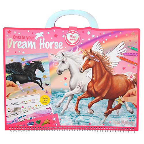 Depesche 10898 - Libro da colorare Miss Melody, Create your Dream Horse, ca. 30,5 x 33 x 1,5 cm