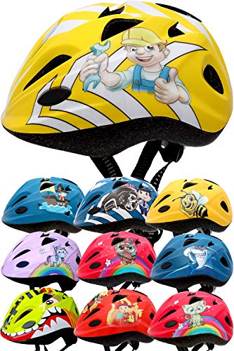 SkullCap® Casco per Bambini Progettato dai Bambini Casco da Bicicletta, Lavoratori Edili, S (48-52 cm)