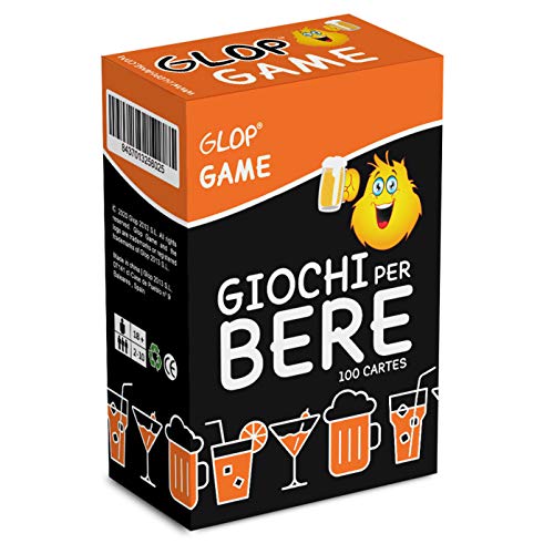 Glop Game - Giochi per Bere - Giochi Alcolici per Feste - Giochi da Tavolo per Adulti - Giochi di società - Dinking Game - 100 Carte
