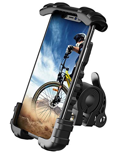 Lamicall Supporto Telefono Bicicletta, Metallico Supporto Motociclo - Universale Manubrio Supporto Cellulare per iPhone 12, 11 Pro, Xs Max, X, 8, 7, 6S, Samsung S10 S9 S8, 4.7-6.8 Pollici Smartphones