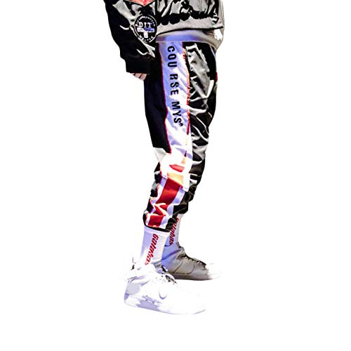 Irypulse Pantaloni da Jogging Uomo Sportivi Casual, Pantalone Moda da Strada per Adolescenti e Giovani Ragazzi, Tuta da Ginnastica Sciolto Stile Hip Hop Strisce Laterali - Design Originale